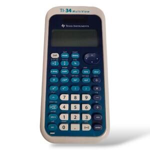 Texas Instruments TI-34 MultiView Scientific Calculator - Blue/White NO CASE